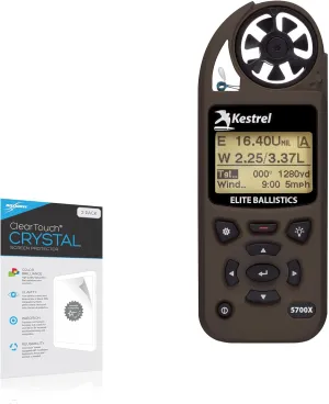 BoxWave Screen Protector Compatible with Kestrel 5700X - ClearTouch Crystal (2-Pack), HD Film Skin - Shields from Scratches