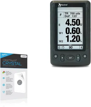 BoxWave Screen Protector Compatible with Kestrel HUD Heads Up Display - ClearTouch Crystal (2-Pack), HD Film Skin - Shields from Scratches