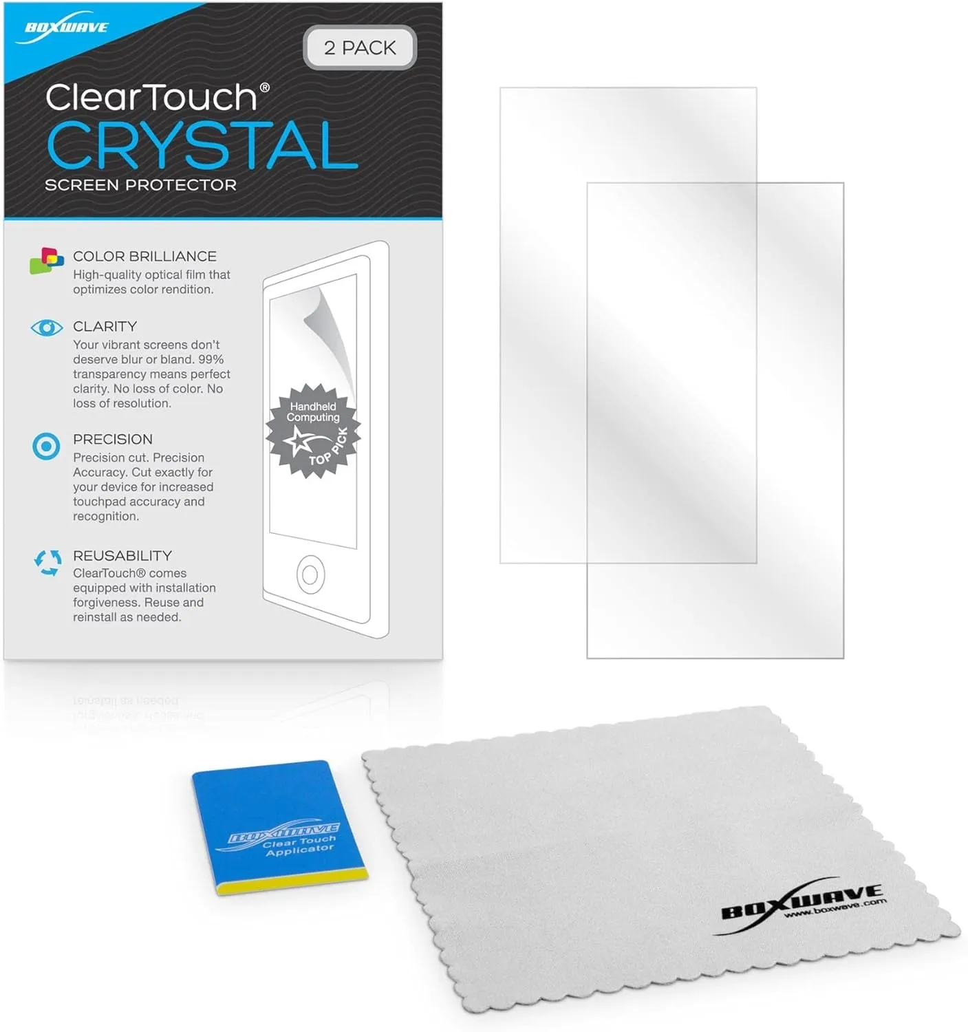 BoxWave Screen Protector Compatible with Leapfrog LeapPad Academy - ClearTouch Crystal (2-Pack), HD Film Skin - Shields from Scratches for Leapfrog LeapPad Academy