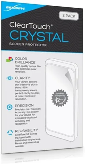 BoxWave Screen Protector Compatible with Microtouch IC-215P-AA2 (21.5 in) - ClearTouch Crystal (2-Pack), HD Film Skin - Shields from Scratches