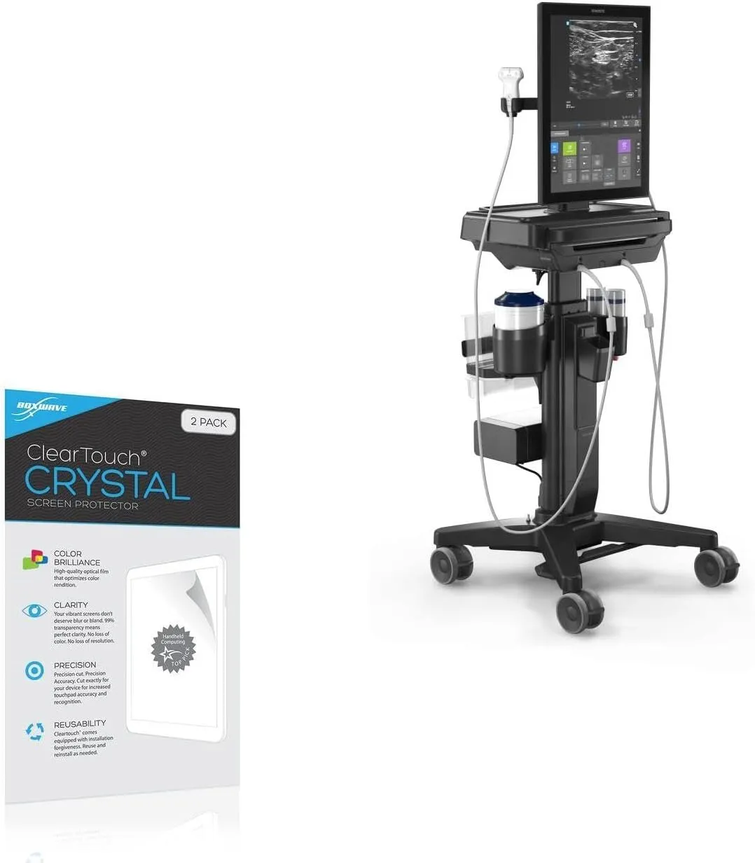 BoxWave Screen Protector Compatible with Sonosite ST - ClearTouch Crystal (2-Pack), HD Film Skin - Shields from Scratches