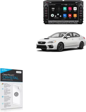 BoxWave Screen Protector Compatible with Subaru 2020 WRX Display (7 in) - ClearTouch Crystal (2-Pack), HD Film Skin - Shields from Scratches