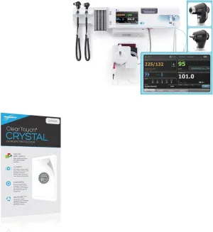 BoxWave Screen Protector Compatible with Welch Allyn Connex Integrated Wall System - ClearTouch Crystal (2-Pack), HD Film Skin - Shields from Scratches