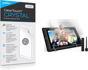 BoxWave Screen Protector Compatible With XP-Pen Artist Display 15.6 Pro - ClearTouch Crystal (2-Pack), HD Film Skin - Shields From Scratches for XP-Pen Artist Display 15.6 Pro
