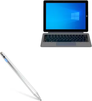 BoxWave Stylus Pen Compatible with Alldocube iWork 20 Pro - AccuPoint Active Stylus, Electronic Stylus with Ultra Fine Tip - Metallic Silver