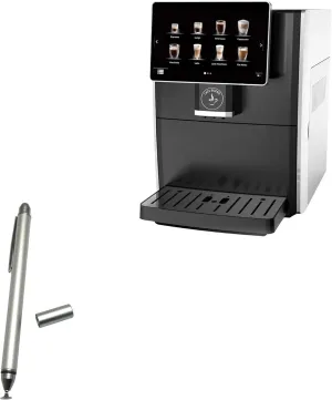 BoxWave Stylus Pen Compatible with Cafe Bueno CB-3000 - DualTip Capacitive Stylus, Fiber Tip Disc Tip Capacitive Stylus Pen - Metallic Silver
