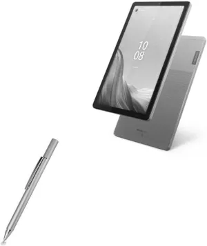 BoxWave Stylus Pen Compatible with Lenovo Tab M9 - FineTouch Capacitive Stylus, Super Precise, Metallic Silver