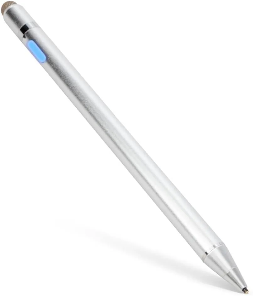 BoxWave Stylus Pen Compatible with Microtouch IC-156P-AW2-W10 (15.6 in) - AccuPoint Active Stylus, Electronic Stylus with Ultra Fine Tip - Metallic Silver