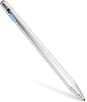 BoxWave Stylus Pen Compatible with Microtouch IC-215P-AW3-W10 (21.5 in) - AccuPoint Active Stylus, Electronic Stylus with Ultra Fine Tip - Metallic Silver