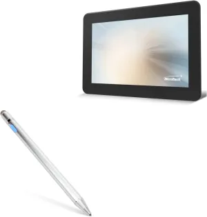 BoxWave Stylus Pen Compatible with Microtouch OF-100P-A1 (10.1 in) - AccuPoint Active Stylus, Electronic Stylus with Ultra Fine Tip - Metallic Silver