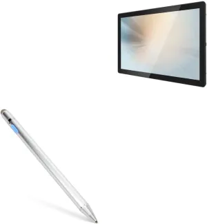 BoxWave Stylus Pen Compatible with Microtouch OF-195P-A1 (19.5 in) - AccuPoint Active Stylus, Electronic Stylus with Ultra Fine Tip - Metallic Silver