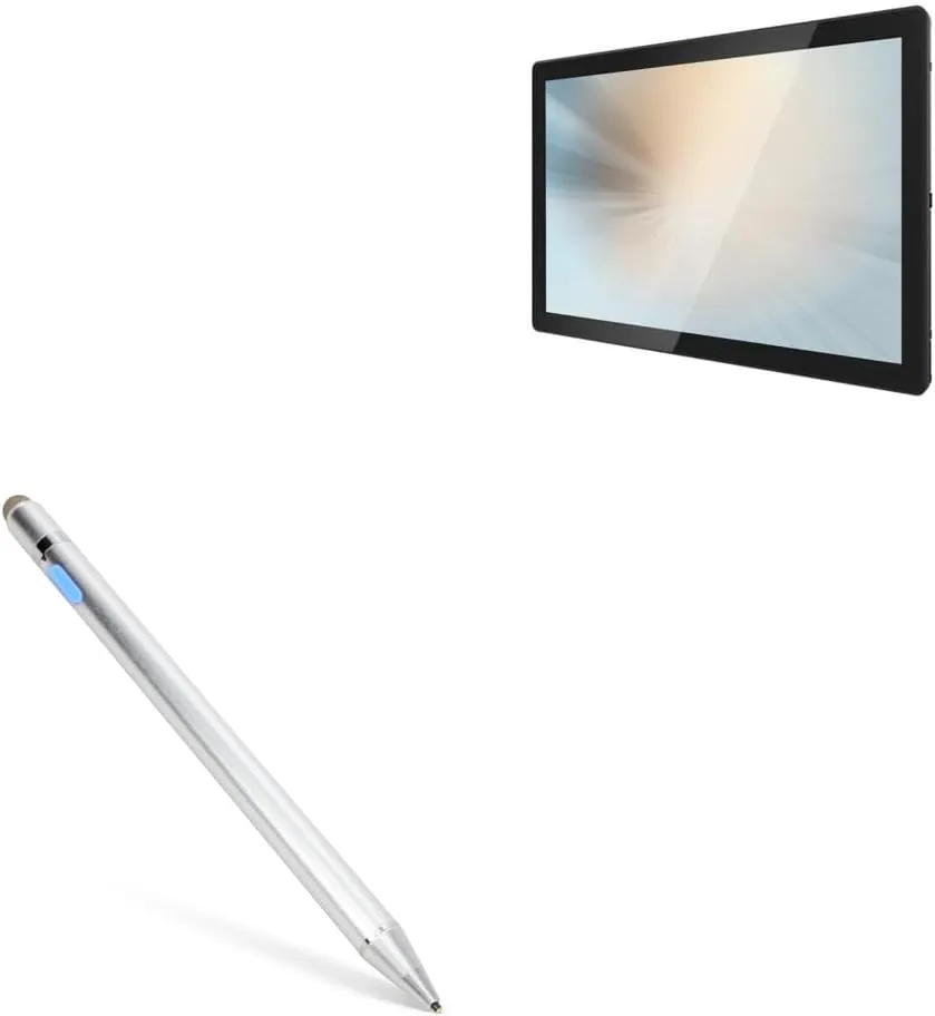 BoxWave Stylus Pen Compatible with Microtouch OF-195P-A1 (19.5 in) - AccuPoint Active Stylus, Electronic Stylus with Ultra Fine Tip - Metallic Silver