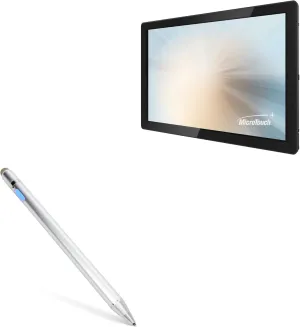 BoxWave Stylus Pen Compatible with Microtouch OF-215P-B1 (21.5 in) - AccuPoint Active Stylus, Electronic Stylus with Ultra Fine Tip - Metallic Silver