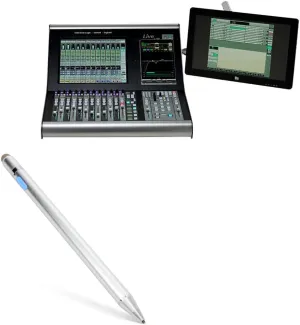 BoxWave Stylus Pen Compatible with Solid State Logic L100 Plus - AccuPoint Active Stylus, Electronic Stylus with Ultra Fine Tip - Metallic Silver