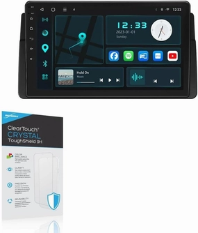 BoxWave Screen Protector Compatible with Eonon Q50PRO - ClearTouch Crystal ToughShield 9H (2-Pack), Clear 9H Tough Flexible Film Screen Protector