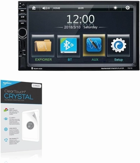 BoxWave Screen Protector Compatible with Excelvan 7021G Vehicle Mounted MP5 Player (7 in) - ClearTouch Crystal (2-Pack), HD Film Skin - Shields from Scratches