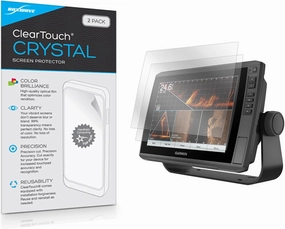 BoxWave Screen Protector Compatible with Garmin echoMAP Ultra 106sv - ClearTouch Crystal (2-Pack), HD Film Skin - Shields from Scratches