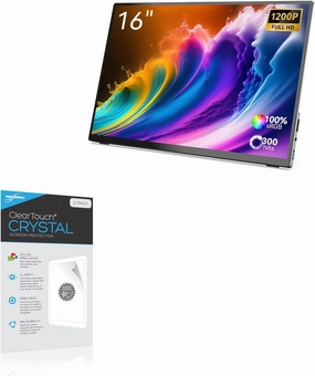 BoxWave Screen Protector Compatible with Minix SF16 Portable Monitor (16 in) - ClearTouch Crystal (2-Pack), HD Film Skin - Shields from Scratches