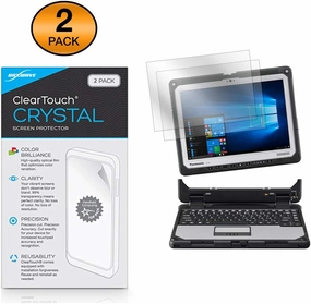 BoxWave Screen Protector Compatible with Panasonic Toughbook 33 (CF-33) - ClearTouch Crystal (2-Pack), HD Film Skin - Shields from Scratches for Panasonic Toughbook 33 (CF-33)