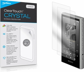 BoxWave Screen Protector Compatible with Sony Walkman (NW-A306) - ClearTouch Crystal (2-Pack), HD Film Skin - Shields from Scratches