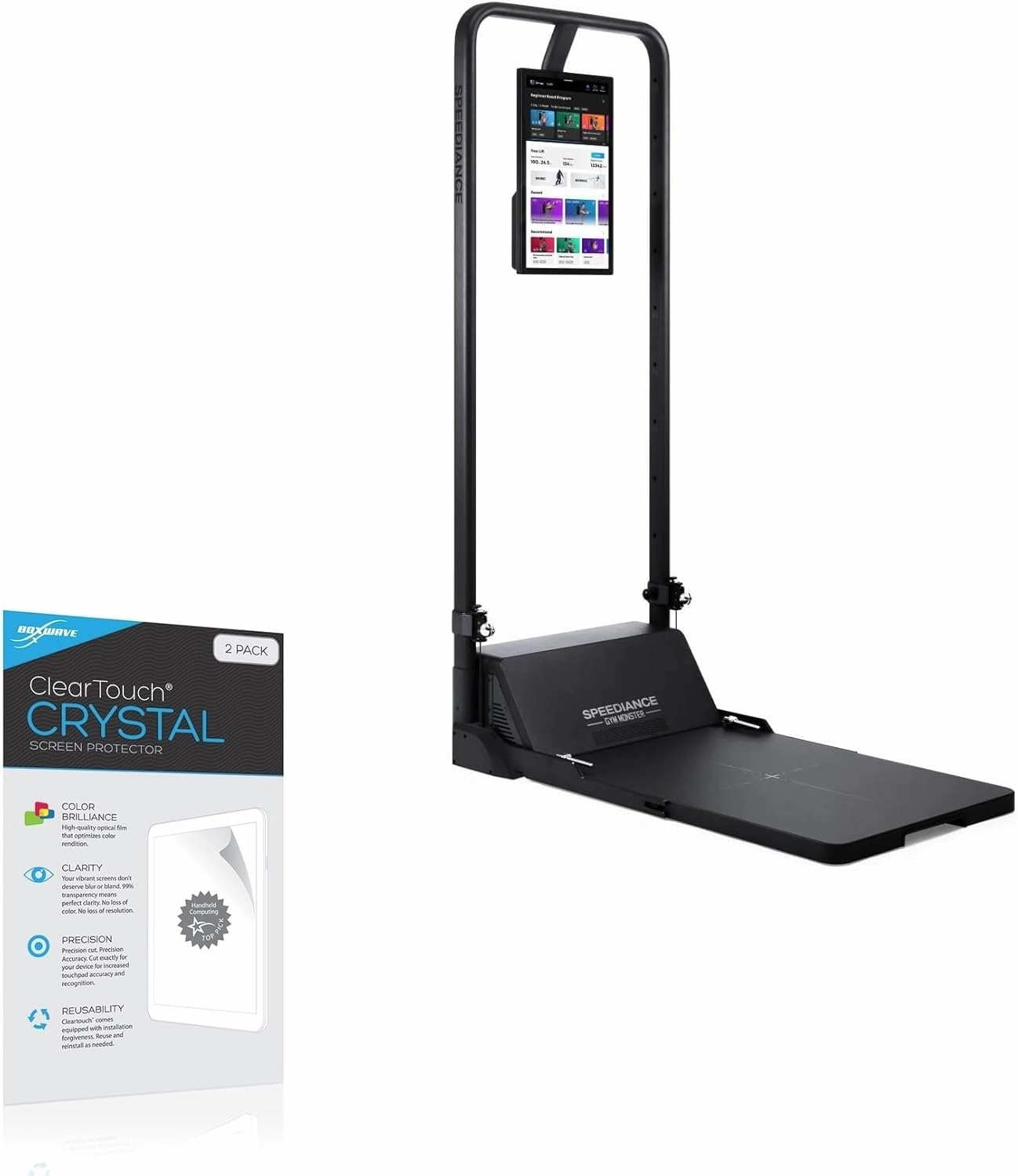 BoxWave Screen Protector Compatible with Speediance Gym Monster (21.5 in) - ClearTouch Crystal (2-Pack), HD Film Skin - Shields from Scratches