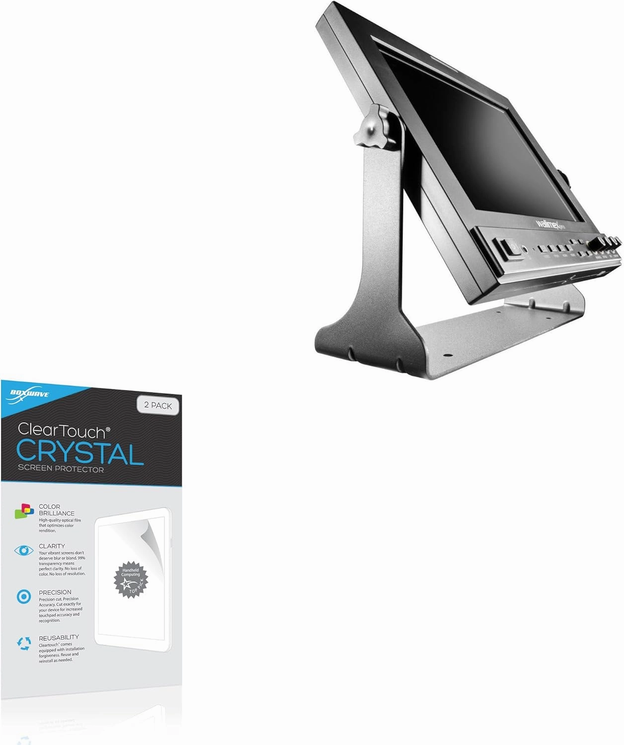 BoxWave Screen Protector Compatible with Walimex Pro Monitor Director II - ClearTouch Crystal (2-Pack), HD Film Skin - Shields from Scratches