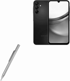 BoxWave Stylus Pen Compatible with Samsung Galaxy A15 5G - FineTouch Capacitive Stylus, Super Precise Stylus Pen - Metallic Silver