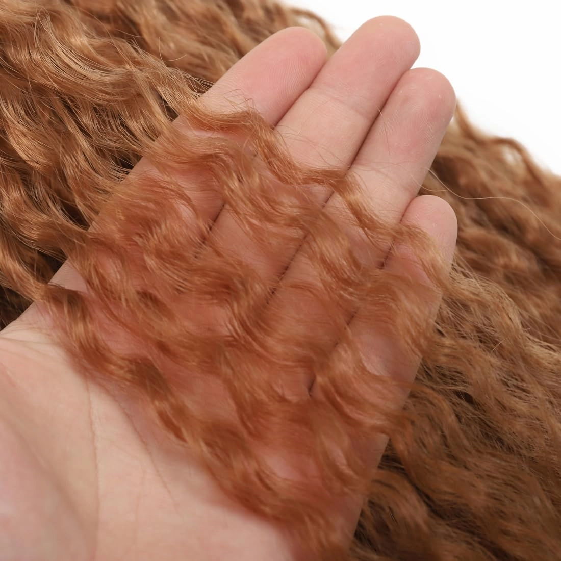 Brazilian Curly Braids Crochet Twist Hair 30inches 3Packs Afro Kinky Curly Braiding Hair Extensions Deep Curly Crochet Hair Synthetic Water Wave Braid Hair(30Inch,30#)