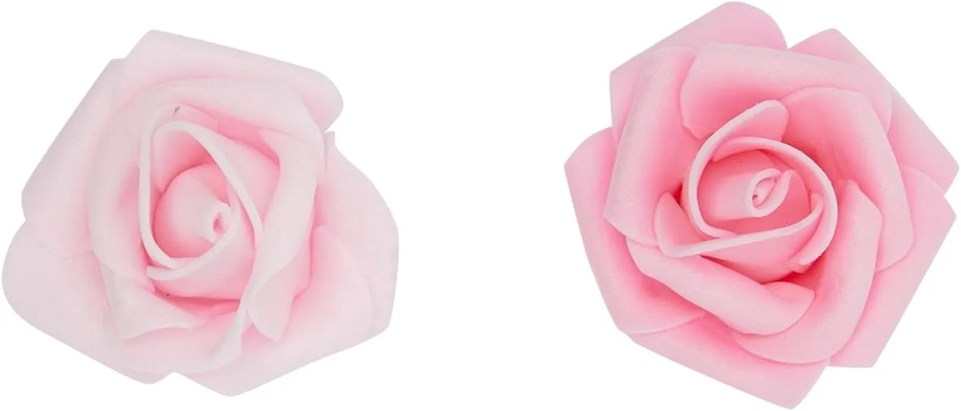 Bright Creations Mixed Pink Roses Artificial Flowers for Decoration, Stemless Fake Foam Rose Heads for Bridal Shower, Wedding (2 Inches) - Pack of 200
