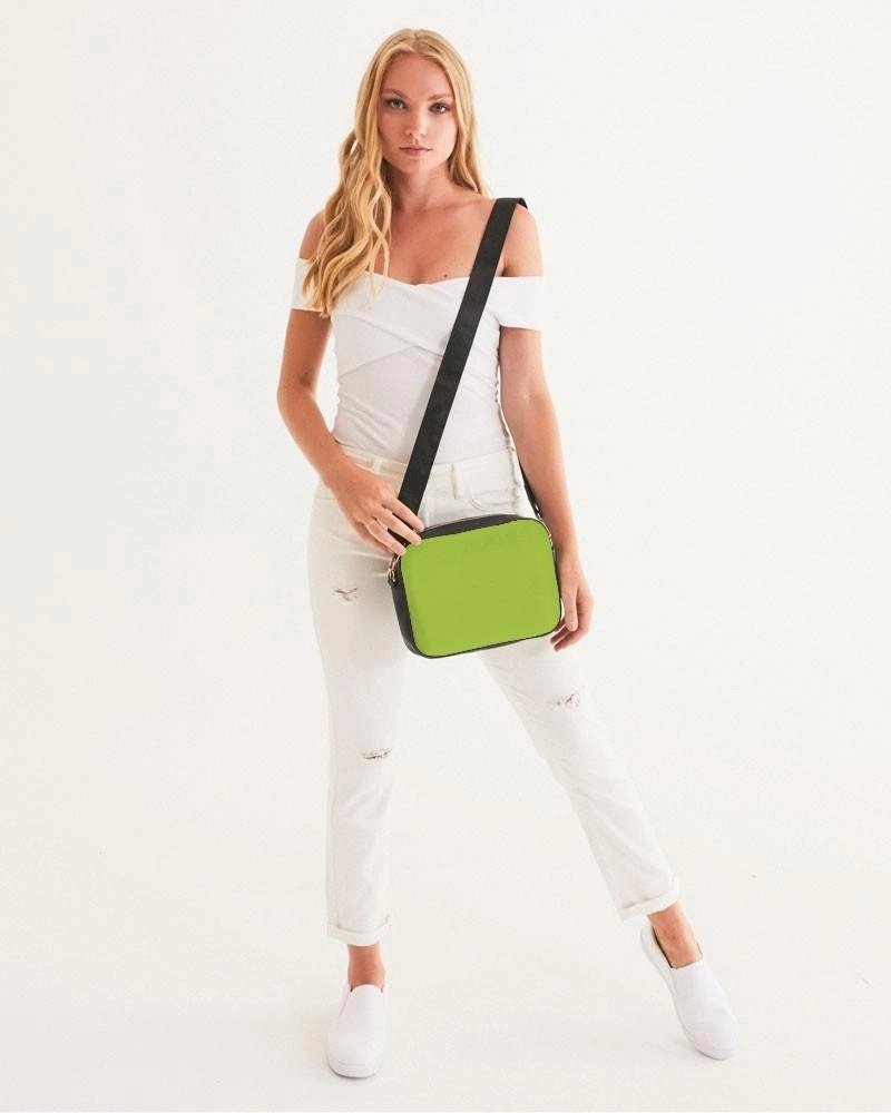 Bright Warm Green Crossbody Bag | Bright Pure Warm Green | C38M0Y100K0
