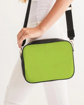 Bright Warm Green Crossbody Bag | Bright Pure Warm Green | C38M0Y100K0
