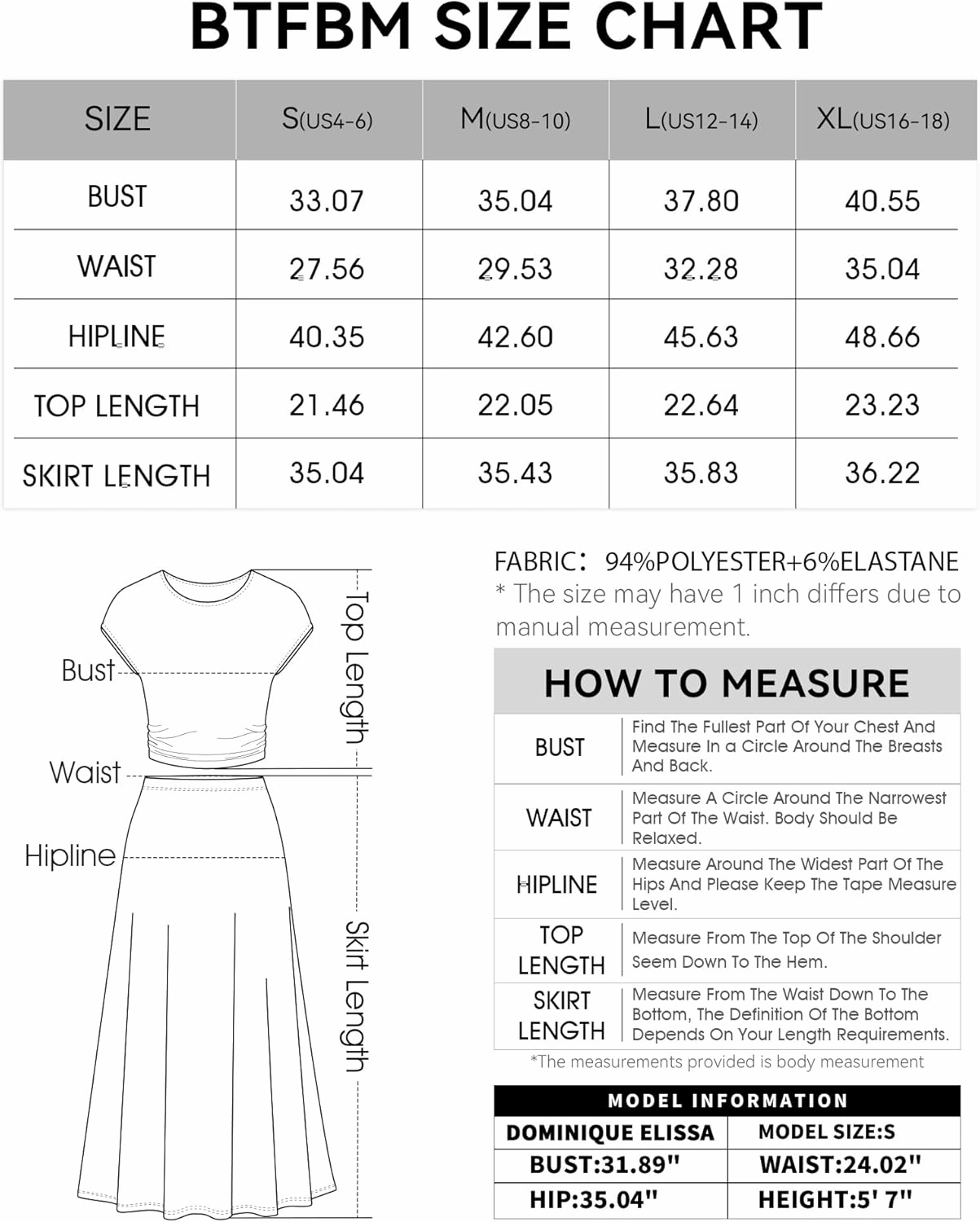 BTFBM Women Two Piece Skirt Set Summer 2025 Casual Vacation Crew Neck Short Sleeve Cropped Top Elastic Waist Midi Skirts