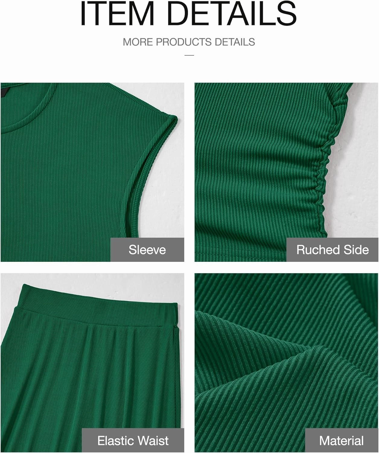 BTFBM Women Two Piece Skirt Set Summer 2025 Casual Vacation Crew Neck Short Sleeve Cropped Top Elastic Waist Midi Skirts