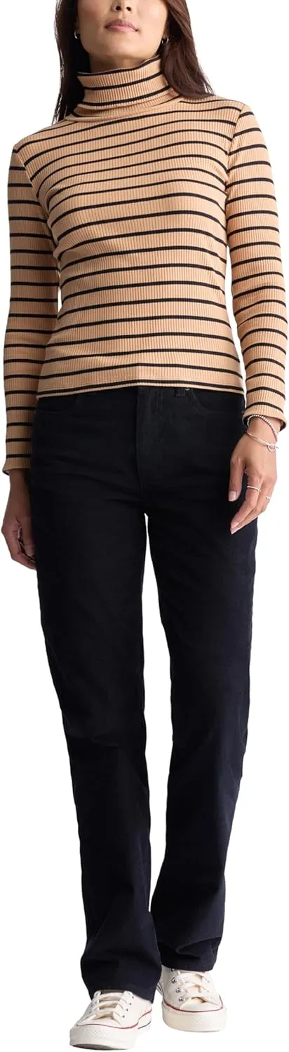 Buffalo David Bitton Women's Mavra Ls Ribbed Turtleneck