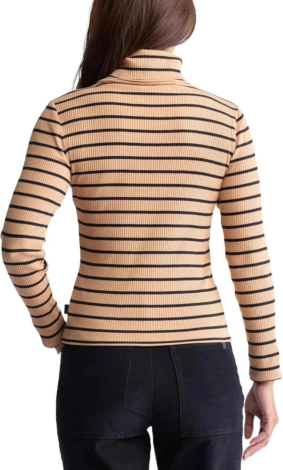 Buffalo David Bitton Women's Mavra Ls Ribbed Turtleneck