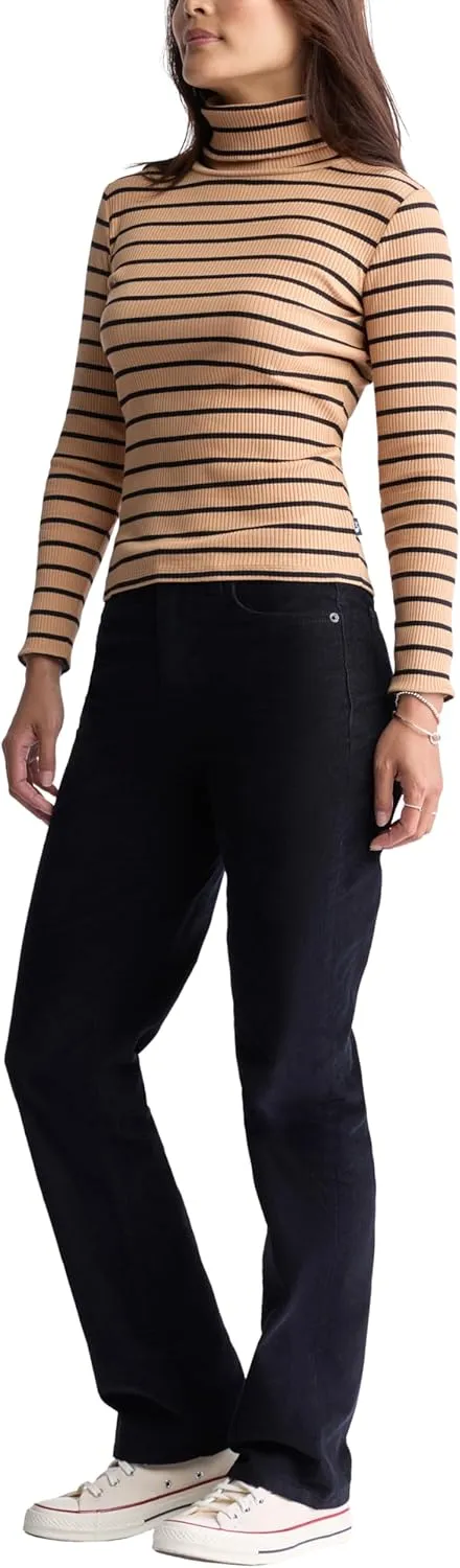 Buffalo David Bitton Women's Mavra Ls Ribbed Turtleneck