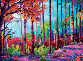 Buffalo Games - Redina Tili - Woodland - 1000 Piece Jigsaw Puzzle for Adults - Challenging Puzzle Perfect for Game Nights - Finished Size is