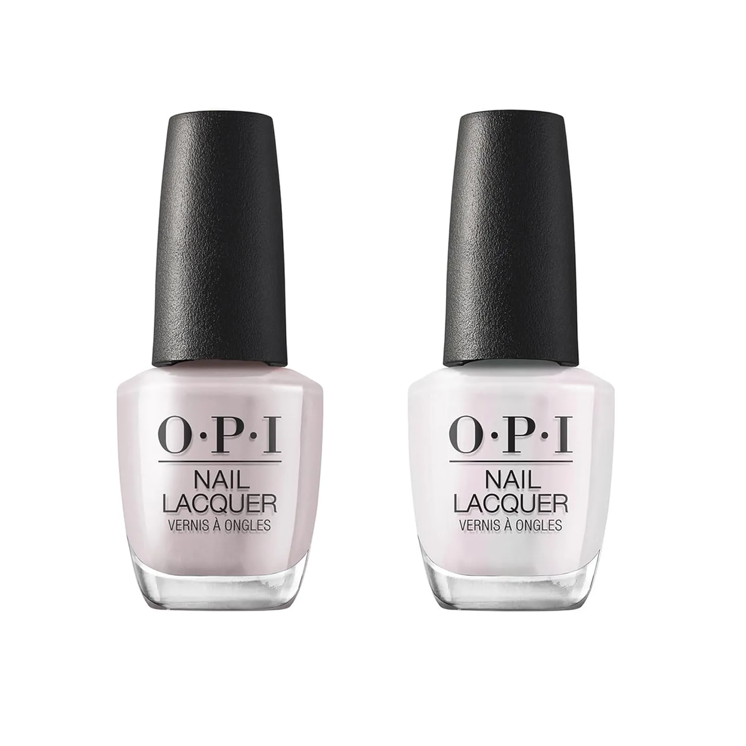 Bundle of OPI Nail Lacquer, Peace of Mined, Nude Nail Polish, Fall Wonders Collection, 0.5 fl oz   OPI Nail Lacquer, Glazed N' Amused, Soft Sheer & Pearl Finish White Nail Polish, 0.5 fl oz