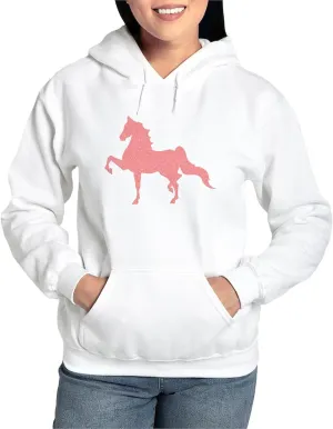 CafePress American Saddlebred Pink Pattern Women's Hooded Women's Light Hooded Pullover Sweatshirt