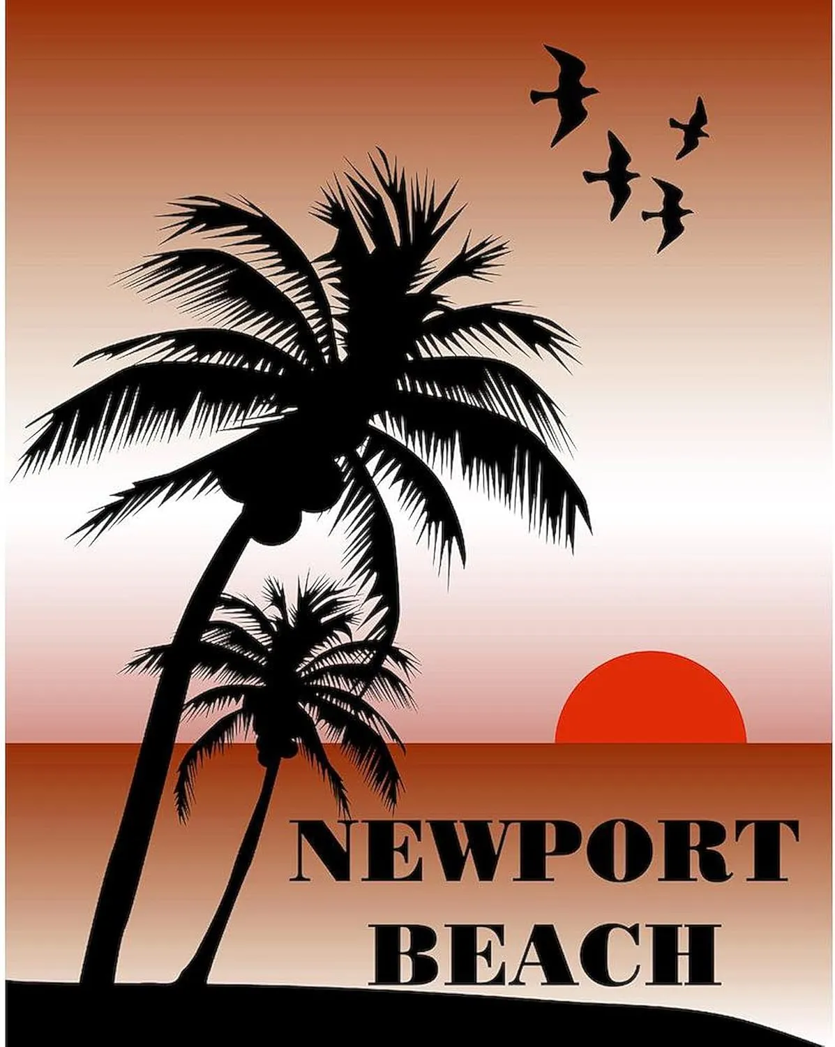 CafePress Newport Beach Sunset Mug 11 oz (325 ml) Ceramic Coffee Mug