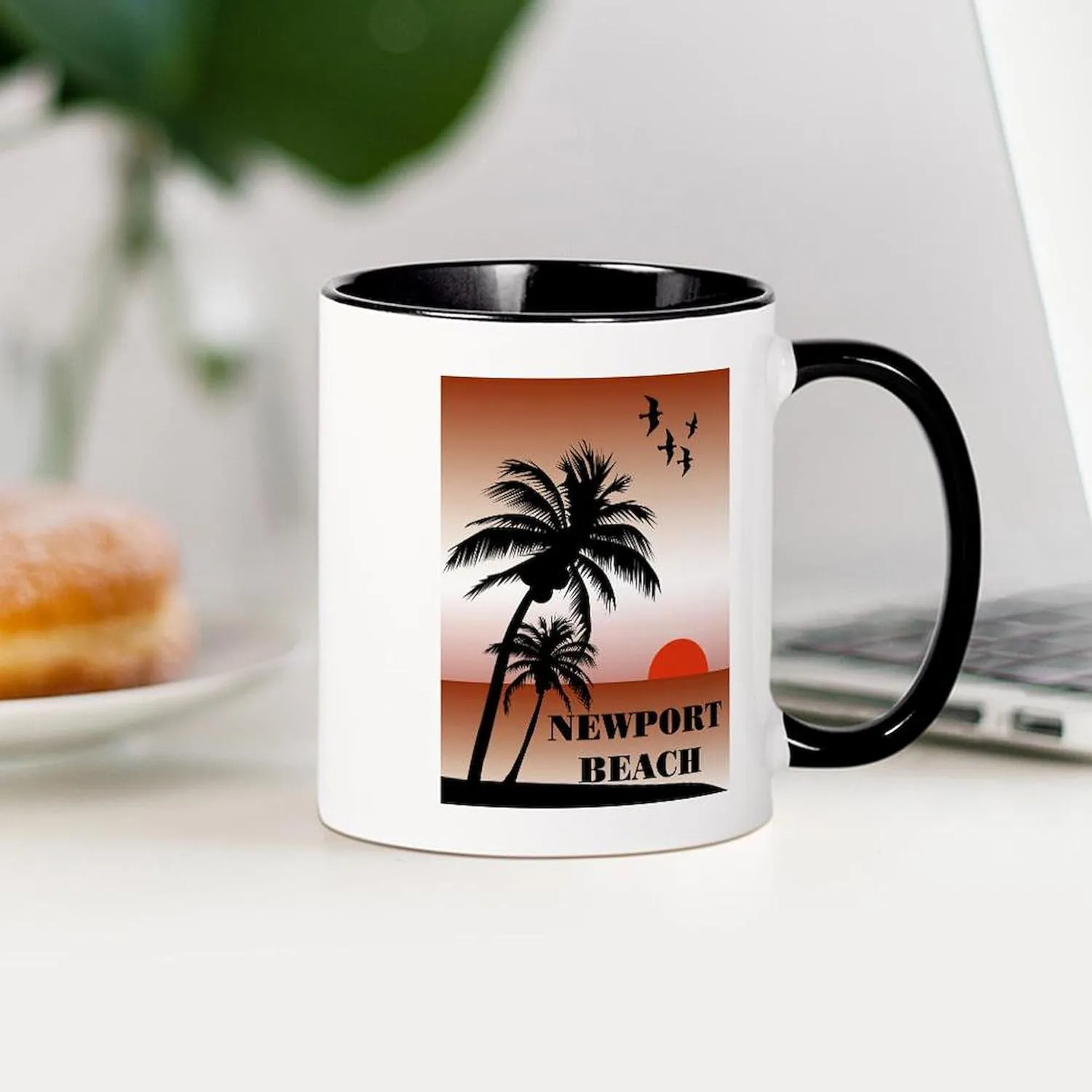 CafePress Newport Beach Sunset Mug 11 oz (325 ml) Ceramic Coffee Mug