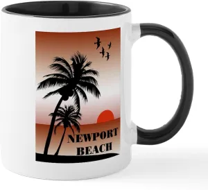 CafePress Newport Beach Sunset Mug 11 oz (325 ml) Ceramic Coffee Mug