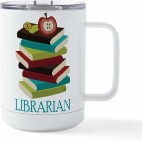 CafePress 2 Librarian Mygraphico Sigg 15 oz Stainless Steel Insulated Travel Mug