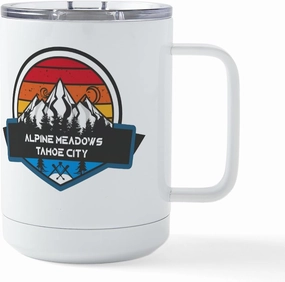 CafePress Alpine Meadows Tahoe City California 15 oz Stainless Steel Insulated Travel Mug