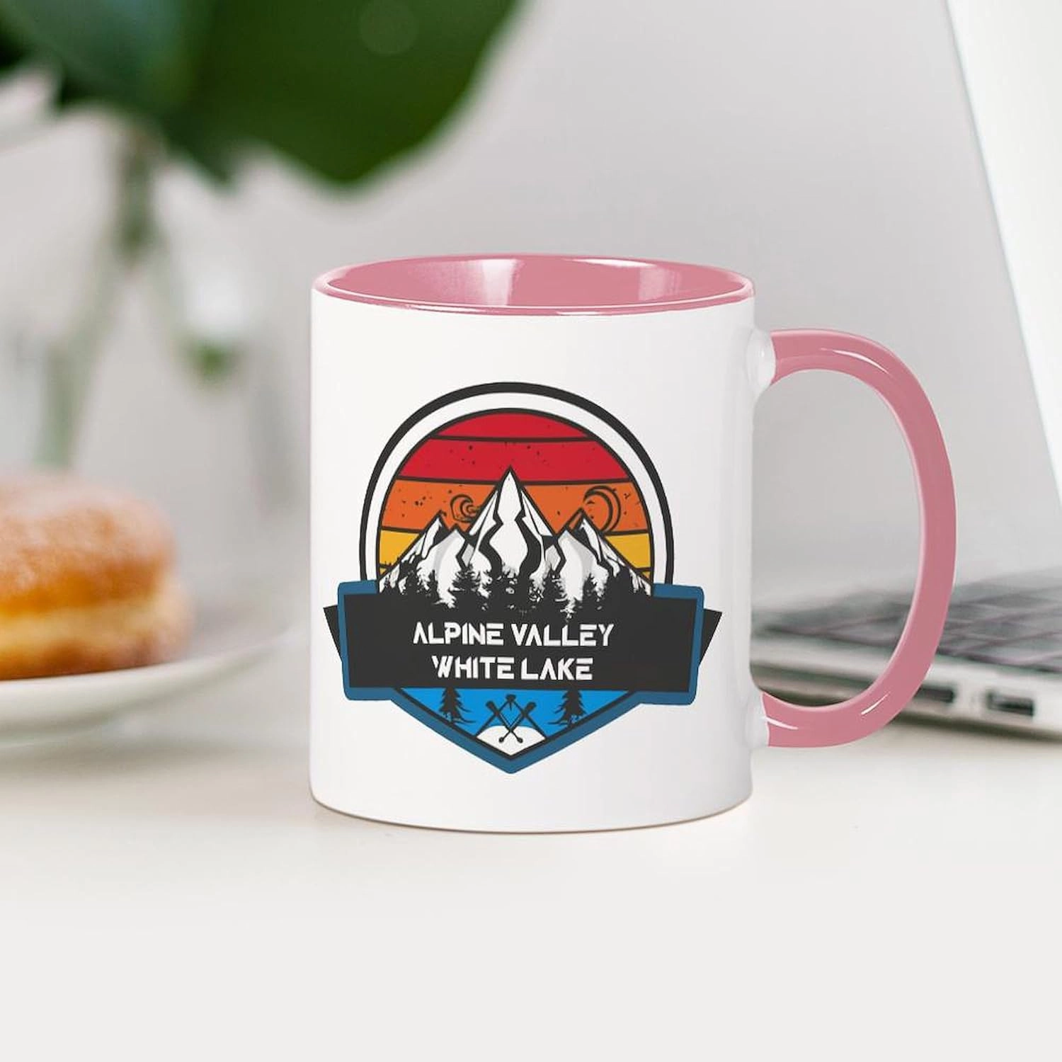 CafePress Alpine Valley White Lake Michigan Mugs 11 oz (325 ml) Ceramic Coffee Mug
