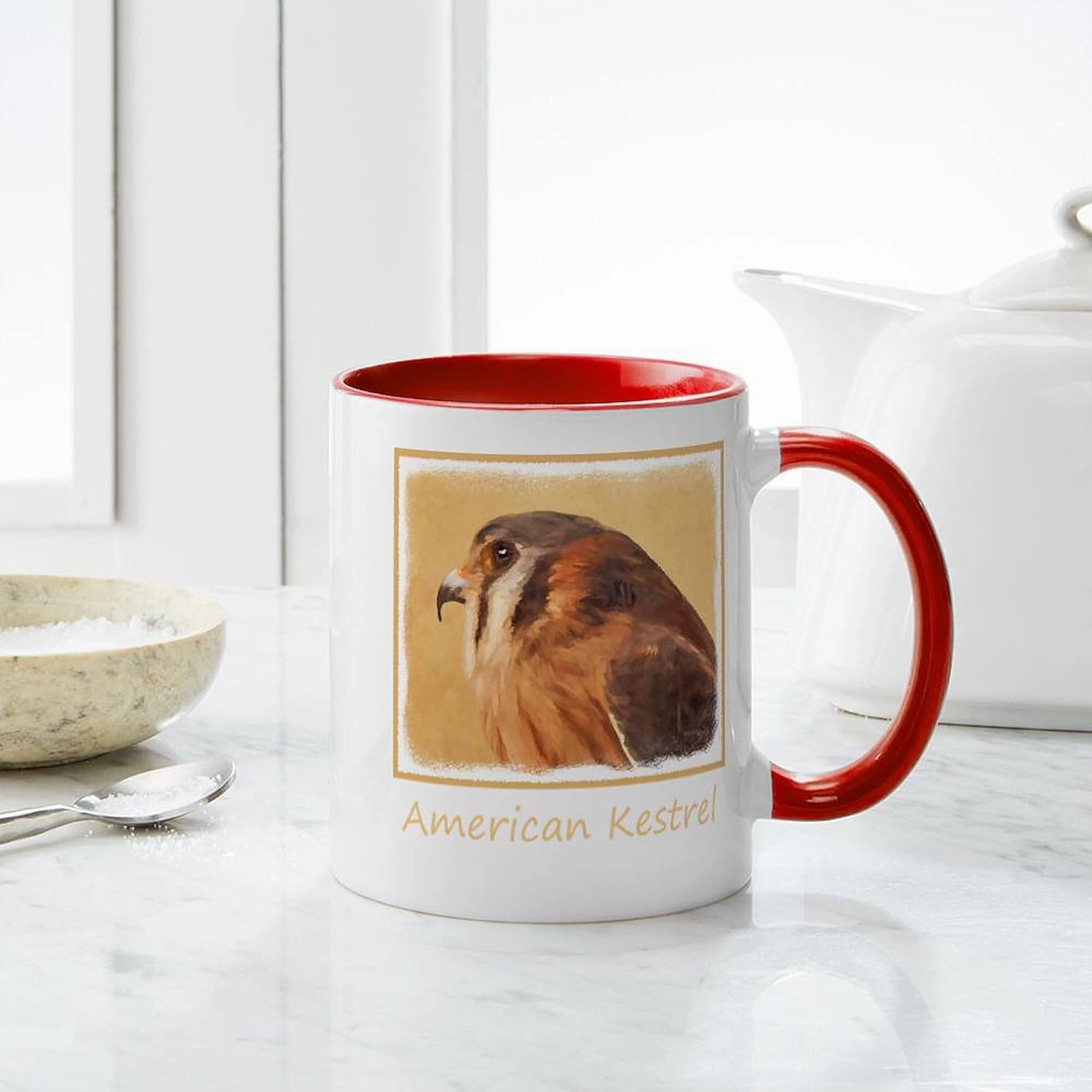 CafePress American Kestrel 11 oz (325 ml) Ceramic Coffee Mug