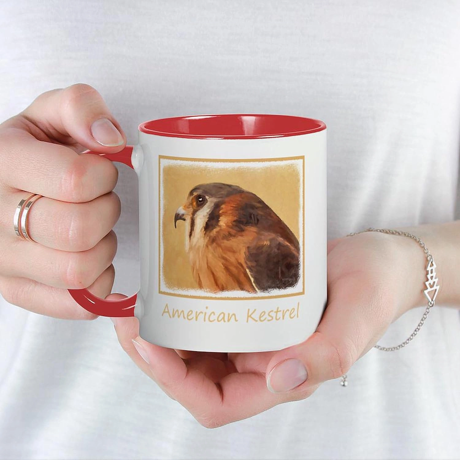 CafePress American Kestrel 11 oz (325 ml) Ceramic Coffee Mug