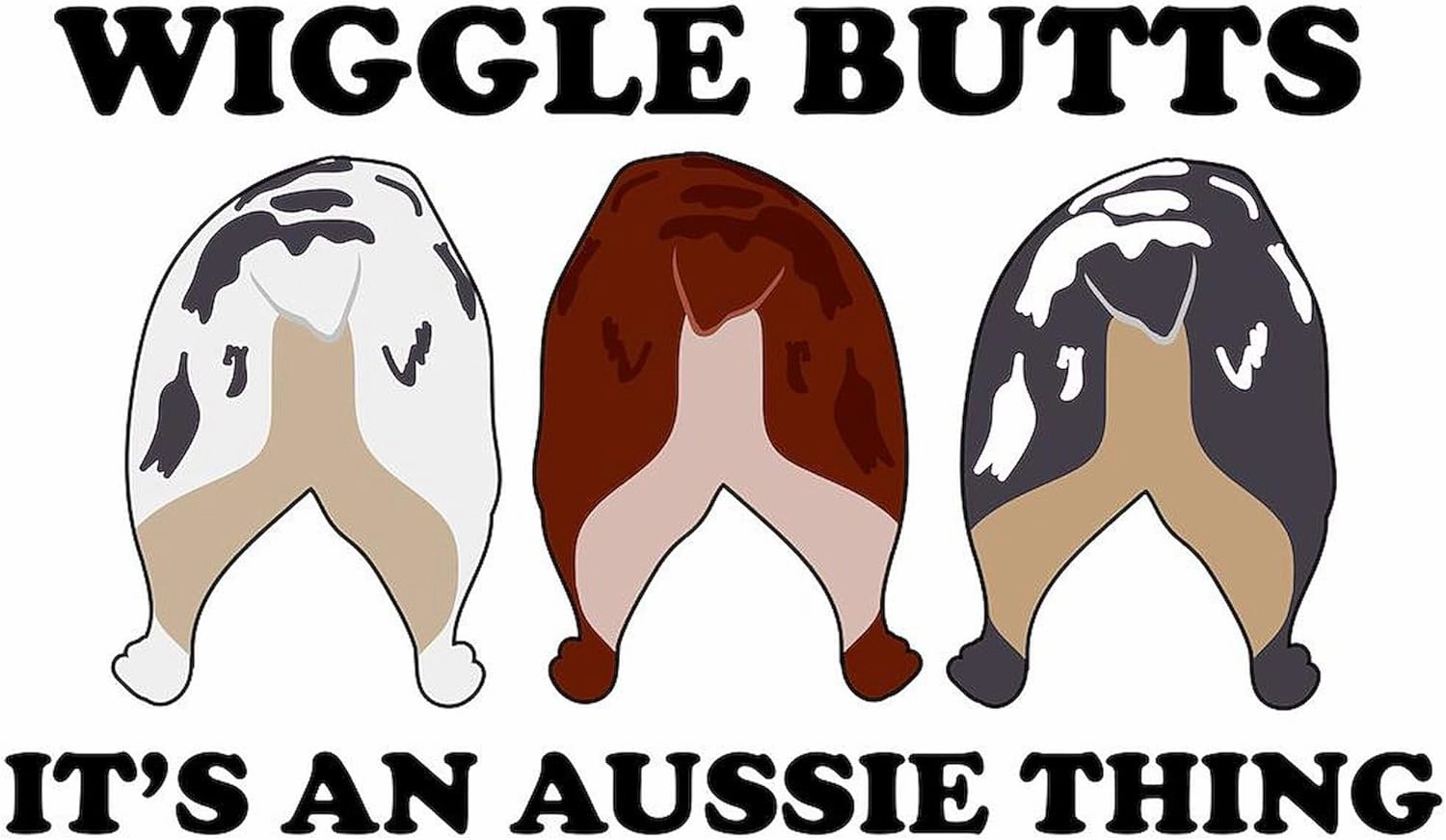 CafePress Aussie Wiggle Butts 11 oz (325 ml) Ceramic Coffee Mug