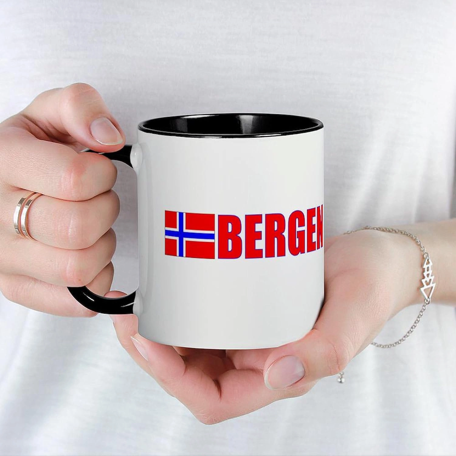 CafePress Bergen, Norway Mug 11 oz (325 ml) Ceramic Coffee Mug