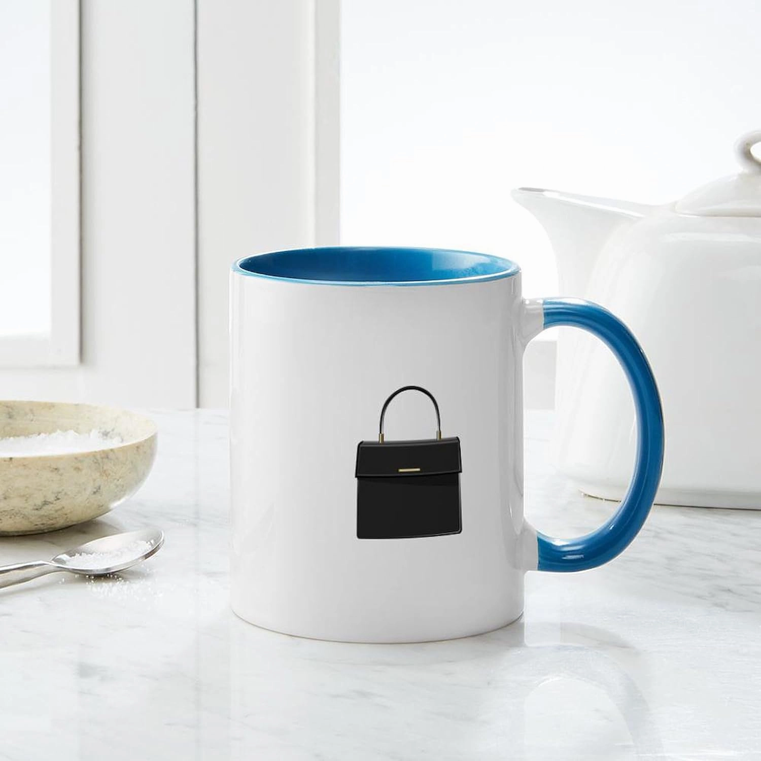 CafePress Black Handbag Purse Mugs 11 oz (325 ml) Ceramic Coffee Mug